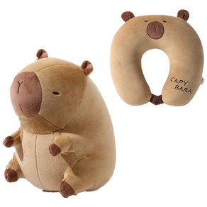 차차쿠바 카피바라 변신 인형 목베개 어린이