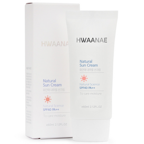 카임화장품 화안애 내추럴 선크림 SPF40 PA++ 60ml