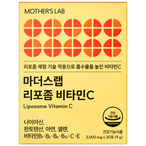 마더스랩 리포좀 비타민C 500mg 비타민B군6종 비타민E 아연 셀렌 분말 스틱 30포