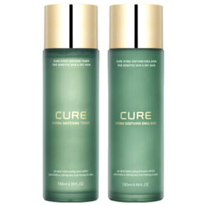 김정문알로에 큐어 하이드라 수딩 에멀젼 130ml +토너 130ml
