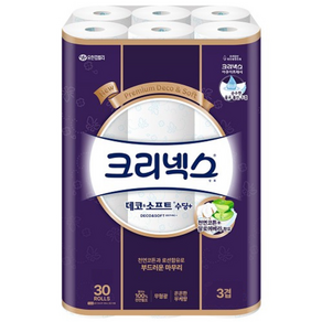 크리넥스 3겹 데코 클래식 화장지 0125803