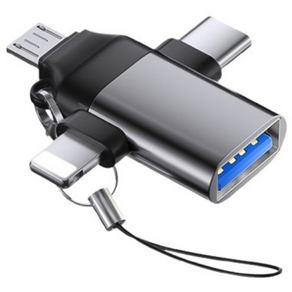 제로텐 C타입 OTG 젠더 라이트닝 8핀 5핀 USB A 올인원 멀티
