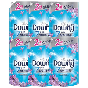 다우니 7일 지속 탈취파워 초고농축 섬유유연제 레몬그라스와 라일락 리필