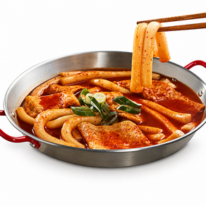 은영이떡볶이 새벽에 뽑은 냉장 생밀떡 2인분 어묵 포함 (5가지 맵기중 선택)