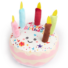 엘유엔 강아지 고양이 생일 케이크 장난감 삑삑이
