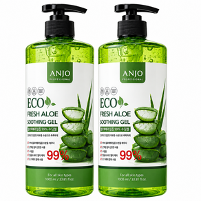 [앙쥬] 대용량 알로에 99% 에코 프레쉬 수딩젤 1000ml / 피부진정보습 펌프형