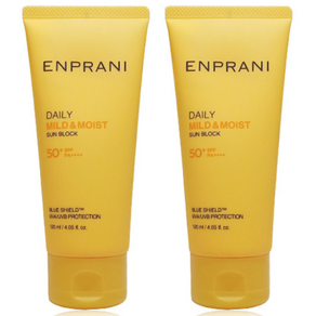 엔프라니 엔프라니 데일리 대용량 선크림 120ml 2개 얼굴 바디 선블록 자외선차단제 SPF50+ PA++++