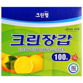 크린랩 크린장갑 100매
