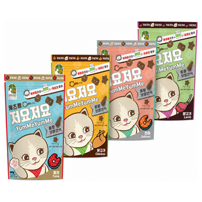 캐츠랑 저요저요 고양이 보양간식 150g 4종세트 참치+연어+닭고기+양고기