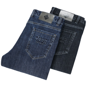 JEEP Spirit (지프스피릿) 남성 청바지 마이크로 탄성 미드 웨이스트 팬츠 비즈니스 캐주얼 청바지 Jeans-26812