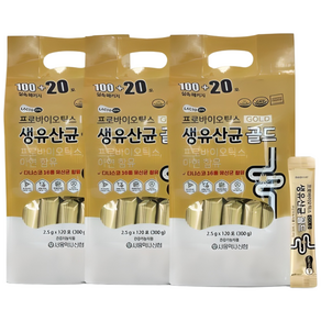 서울약사신협 락토온 프로바이오틱스 생유산균 골드 2.5g 120포 3세트