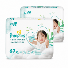 팸퍼스 터치 오브 네이처 팬티형 기저귀 아동공용