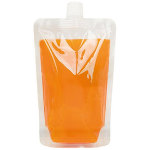 THE100% 스파우트 파우치 투명 음료파우치 쥬스팩 음료팩 380ml 50매