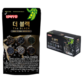 삼육두유 더블랙 프리미엄 파우치 두유