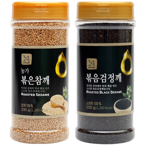 청양식품 꼬손 볶은참깨 200g + 볶음검정깨