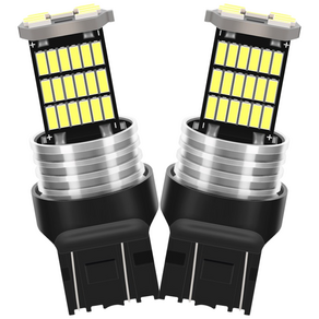 12V 6000K 백색 LED 전구 W21/5W 호환 방향지시등 브레이크등 자동차 전구 교체 세트 플러그앤플레이