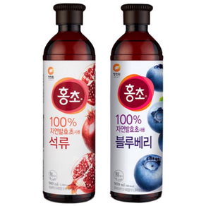 청정원 청정원홍초 석류900ml x1개 + 블루베리 900ml