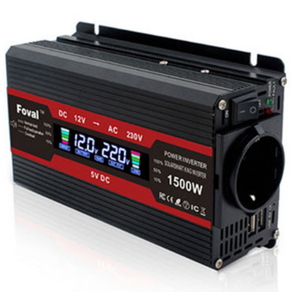 루앤 차량용 LCD 인버터 유사계단파 2000W 220V 60hz 한국형 KC인증