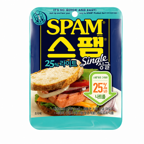 스팸 싱글 25%라이트 햄통조림