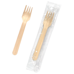 원바이 OPP 우드포크 개별포장 140mm 100개