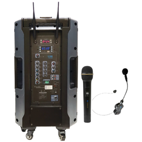 국산 300W 버스킹앰프 색소폰연주용스피커 행사용 기타 반주기 무선마이크