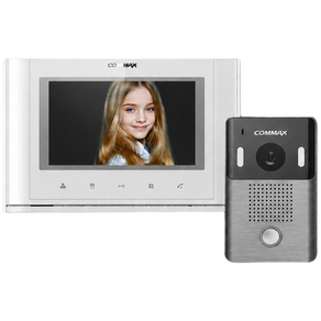 COMMAX 아날로그 비디오폰 화이트 CAV-77M + 초인종 DRC-4Y