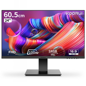 쿠루이 24인치 FHD VA 100Hz 블루라이트 지원 광시야각 모니터