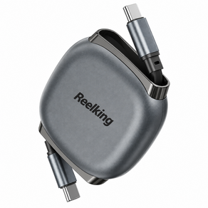Reelking C타입-C타입 자석타입 휴대용 릴케이블 초고속 PD PPS 240W
