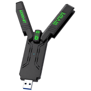 와이파이6 USB 무선 랜카드 AX900 듀얼밴드 2.4GHz/5GHz 접이식 안테나 PC용 송수신기 플러그앤플레이