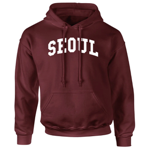 서울 후드티 버건디 SEOUL Hoodies Burgundy