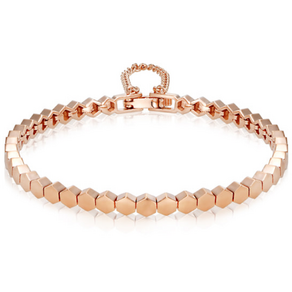 가이거 14K GOLD PLATED 허니 헥사 로즈 팔찌 GIBRBB002
