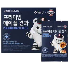 오하루 X 두산베어스 프리미엄 메이플 견과 1박스(9봉)
