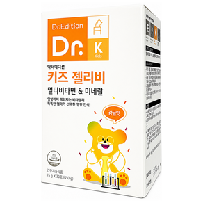 닥터에디션키즈젤리비 감귤맛 멀티비타민젤리 30포 1개월분