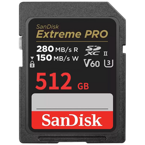 샌디스크 Extreme Pro 익스트림 프로 SDXC UHS-2 SD메모리카드 UHS-II V60 SDXEP 512GB