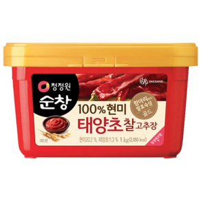 청정원 순창 태양초 찰고추장 1kg 12개입 BOX
