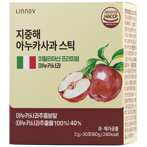 리노브 아누카사과 스틱 비오틴 맥주효모 검정콩 식약처 HACCP 인증 2g 30포