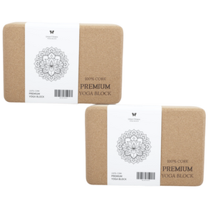 요가블럭 코르크 요가블록 친환경 필라테스 요가 소도구 홈트 스트레칭 100% 천연 고밀도 750g