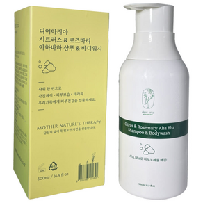 디어아리아 대용량 올인원 샴푸 바디워시 군대 등드름 가드름 아하바하 시트러스 샴푸겸용바디워시