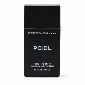 포들 라이스 PDRN 4X 워터리 선세럼 SPF50+ PA++++ 백탁없는 유기자차 선크림 자외선차단제