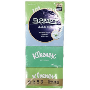크리넥스 소프트터치 천연펄프 미용티슈 2겹