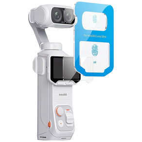 CHILL LIGHT Insta360 Luna Ultra AR 코팅 강화유리 고투과 저반사 렌즈+화면 보호필름 자동흡착 부착가이드 포함