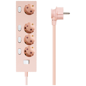 파워존 4000W 고용량 웨이브 개별스위치 과부하차단 4구 멀티탭 콘센트 50cm 1.5m 3m 5m 7m