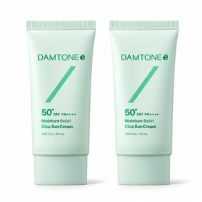 담톤 저자극 눈시림없는 클리닉개발 순한 수분진정 백탁없는 발림성좋은 선크림 SPF50+ PA++++