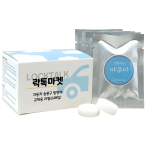 차량용 프로펠러방향제 리필킷 6매입 5종향선택