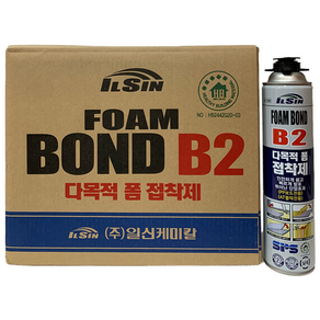 일신 CNA 폼본드 B2 박스 15개입 IS-1500 다목적 우레탄폼 단열 접착제