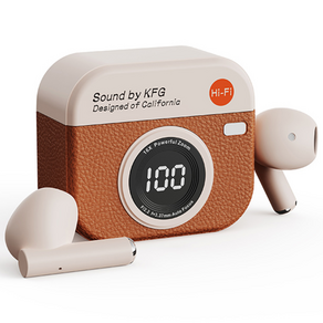 UB 레트로 감성 카메라 블루투스 이어폰 무선 Hi-Fi 터치 이어버드 음악감상 게이밍 선물