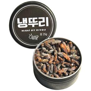냉뚜리(중 25g 약 125마리 )크레스티드게코 파충류 도마뱀 먹이 냉동귀뚜라미, 1개