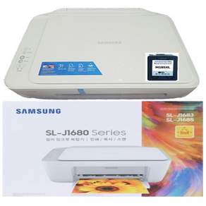 삼성잉크젯프린터 SL-J1680 SERIES SL-J1685 검정특대용량호환잉크포함 복사/스캔기능