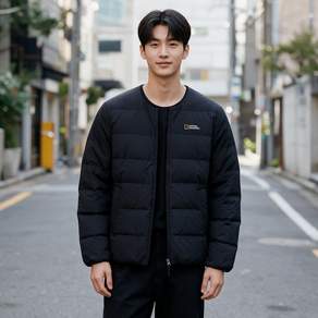 [국내매장정품] 내셔널지오그래픽 헤론 U넥 와펜 경량 구스 다운 점퍼