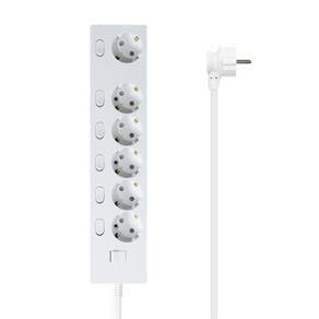 파워존 자동소화 4000W 고용량 웨이브 개별스위치 과부하차단 6구 멀티탭 50cm 1.5m 3m 5m 7m